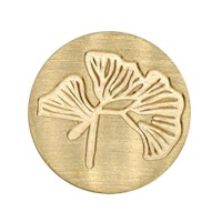 Selo de cera Ginkgo carimbo de latão 2,5 cm - Artemio