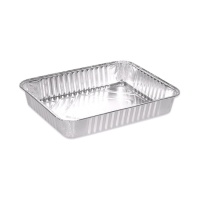 32,2 x 26,2 x 4 cm recipiente rectangular descartável de alumínio - Maxi Products