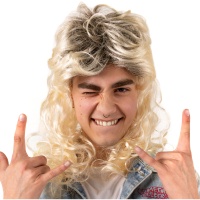 Peruca loira dos anos 80