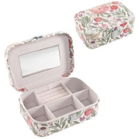 Caixa de jóias com compartimentos para flores