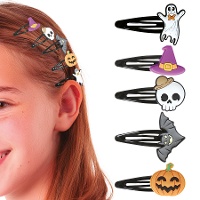 Ganchos para cabelo de Halloween - 5 unidades