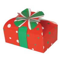 Caixa para doces de Natal de 11 x 18 x 13 cm - 2 unidades