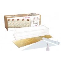 Kit para tronco de Natal tricot - Scrapcooking - 5 peças