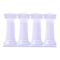 Figura de pilares gregos 7,6 cm - 4 unidades