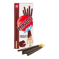 Bolachas Mikado com cobertura de chocolate negro - Lu