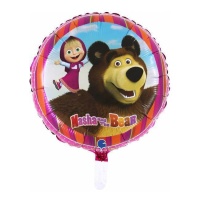 Masha e o Urso balão redondo de 46 cm - Grabo