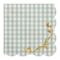 Guardanapos Vintage em quadrados de 16,5 x 16,5 cm - 12 unidades
