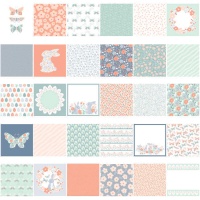 Kit de papel de Páscoa para scrapbooking - 60 unid.