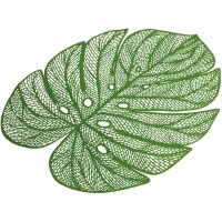 Individuais de folha de monstera