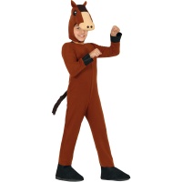 Fato de cavalo com chapéu para criança