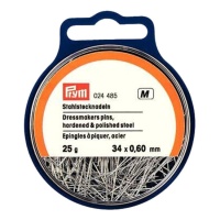 Pinos de aço temperado 34 x 0,6 mm - Prym - 25 gr