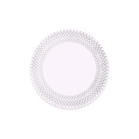 Doily redondo de papel branco 21 cm - Produtos Maxi - 10 unidades