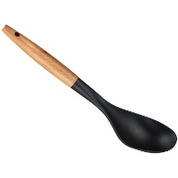 Colher de 33 cm com cabo de madeira