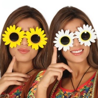 Óculos hippie daisy cores variadas