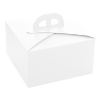 Caixa de 50 x 50 x 12 cm para bolo branco Tóquio