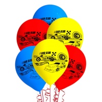 Balões de látex Hot Wheels - 8 unid.