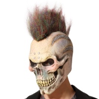 Máscara de esqueleto de punk