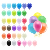 Balões de látex tons pastel biodegradáveis de 30 cm - PartyDeco - 10 unidades