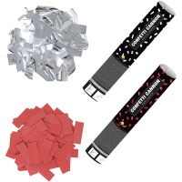 Canhão de confettis de papel em tiras de 40 cm