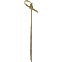 Espetinhos de bambu com laço de 15,5 cm - 50 unidades