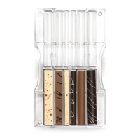 Molde para palitos de chocolate 20 x 12 cm - Decora - 12 cavidades
