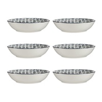 Prato fundo 20 cm linhas pretas - Vessia - 6 unidades