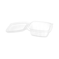 Recipiente transparente de 0,25 L com tampa articulada - 5 unid.