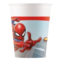 Copos Homem-Aranha na cidade 200 ml - 8 unidades