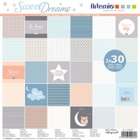Kit de papéis para scrapbooking Sweet Dreams - Artemio - 60 folhas