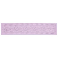 Molde rectangular de silicone com borda de polca 39 x 8,4 cm - Artis decor