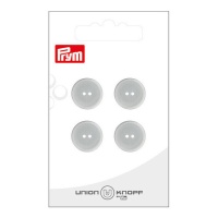 Botões cinzentos de 1,5 cm com dois furos - Prym - 4 unid.