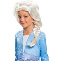 Peruca Elsa de Frozen para raparigas