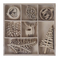 Joy the world die-cut wood figures - Artis decor - 35 pcs.