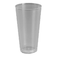 Copos de plástico transparente de 450 ml combi - 25 unidades