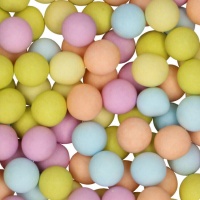 Bolas de chocolate em cores pastel de 70 gr