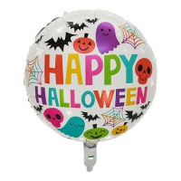 Balão colorido Happy Halloween 45 cm - Party love