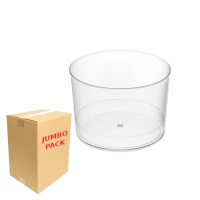 Copos de plástico reutilizáveis transparentes de 240 ml - planos - 360 pcs.