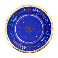 Estrela de Natal Bols noite azul 350 cc - 6 unid - 6 unid.