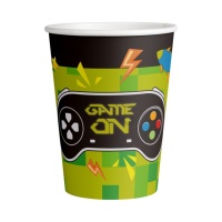 Copos para videojogos 250 ml - 8 unidades