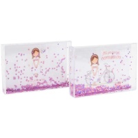 Moldura para foto de 10 x 15 cm Comunhão com glitter - 1 unidade