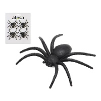 Aranha decorativa de 7 x 6 cm - 4 unidades
