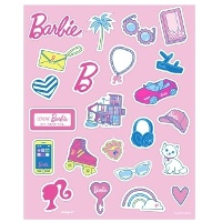 Adesivos da Barbie - 4 folhas