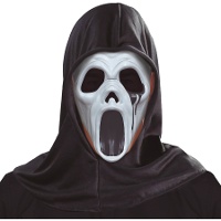 Máscara com capuz de assassino de filme