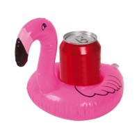 Suporte de copos insufláveis em forma de flamingo de 24 x 16,5 cm