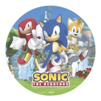 Oblea comestível do Sonic de 20 cm