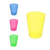 Copos de plástico coloridos largos de 480 ml - 4 unidades