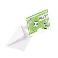 Convites para festa de futebol - 8 peças