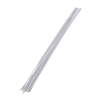 Arames para flores calibre 18 de 30 cm branco - Sweetkolor - 50 unidades
