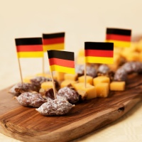 Palitos para bandeiras alemãs 6,5 cm - 50 pcs.