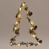 Árvore de Natal decorativa com 20 LEDs